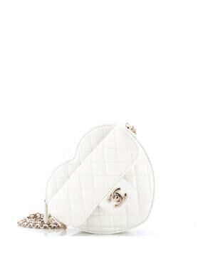 Chanel Cc In Love Heart Bag Quilted #256613C47B